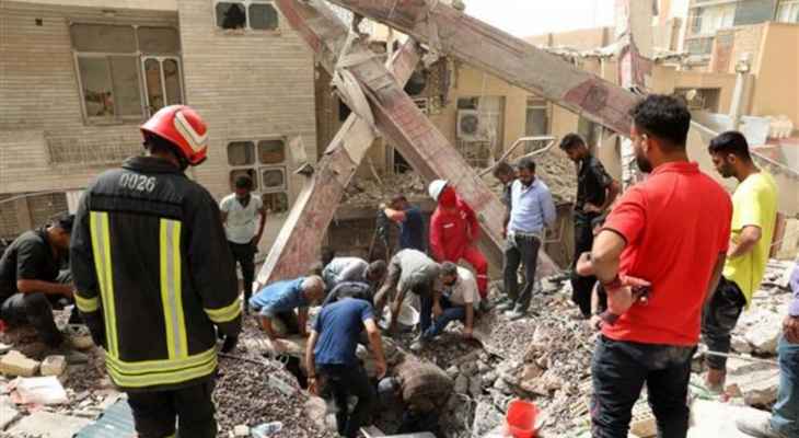 ارتفاع عدد قتلى انهيار مبنى متروبل بمدينة عبدان الإيرانية إلى 24 شخصا