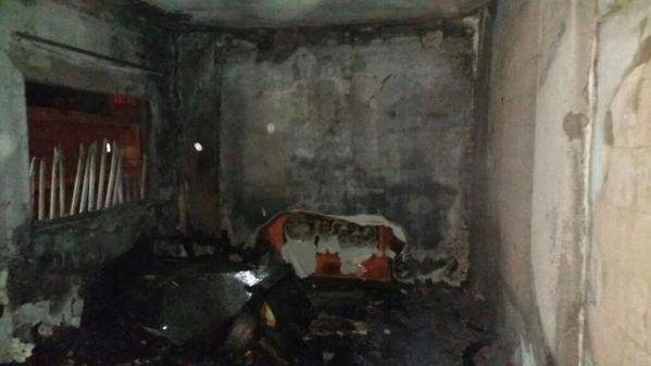 الدفاع المدني اخمد حريق داخل منزل في الشياح