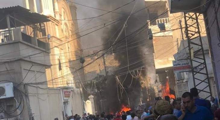انفجار قرب كنيسة السيدة العذراء بالقامشلي شمال شرق سوريا