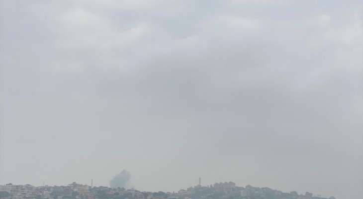 النشرة: الطيران الحربي الاسرائيلي استهدف بلدة الخيام