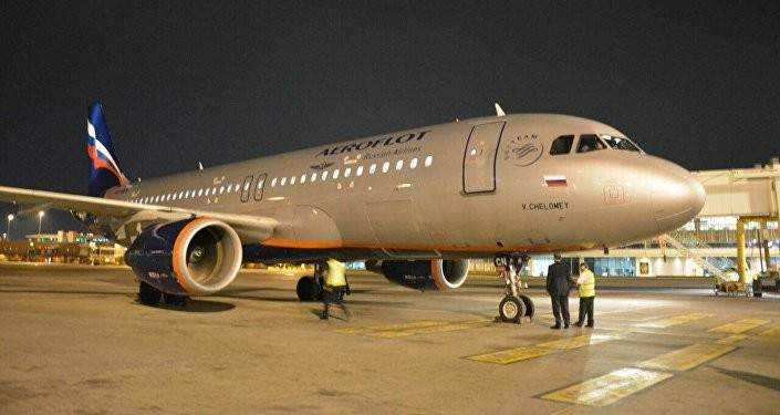 وصول أول رحلة لشركة "إيروفلوت" الروسية قادمة من موسكو إلى القاهرة