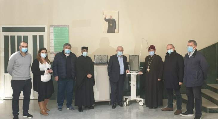 جهاز تنفس اصطناعي من مؤسسة سوليدارتي لمستشفى تل شيحا بمسعى من ضاهر