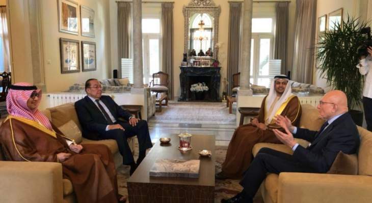 سلام التقى السفير الاماراتي والقائم بالاعمال السعودي ومحمد المشنوق
