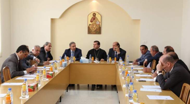 مجلس طائفة الروم الكاثوليك:لوضع حد لمعاناة شعوب المنطقة وتهجير أبنائها