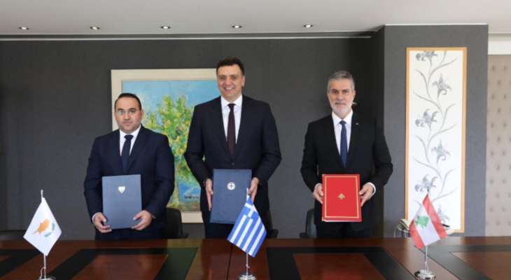 نصار وقع اتفاقية ثلاثية للتعاون مع اليونان وقبرص في أثينا: ستشكَّل لجنة لمتابعة التنفيذ نحو سياحة مستدامة
