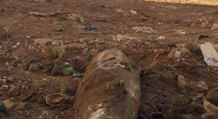 النشرة: العثور على  قذيفة من مخلفات الحرب بجانب بلدية الشياح 