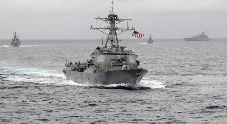 سفينة أميركية أطلقت 3 طلقات تحذيرية بإتجاه زورق ايراني بمياه الخليج