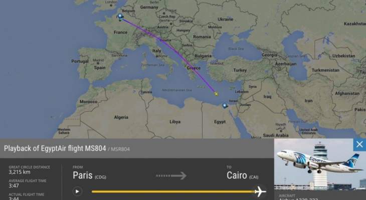 &quot;سي بي اس&quot; الأميركية: تحديد موقع الصندوق الأسود للطائرة المصرية