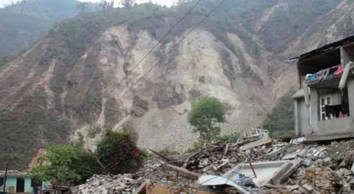 ارتفاع عدد قتلى انهيار أرضي في غرب نيبال إلى 22