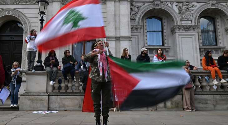 مظاهرات حاشدة في فرنسا وبريطانيا دعمًا للبنان وغزة