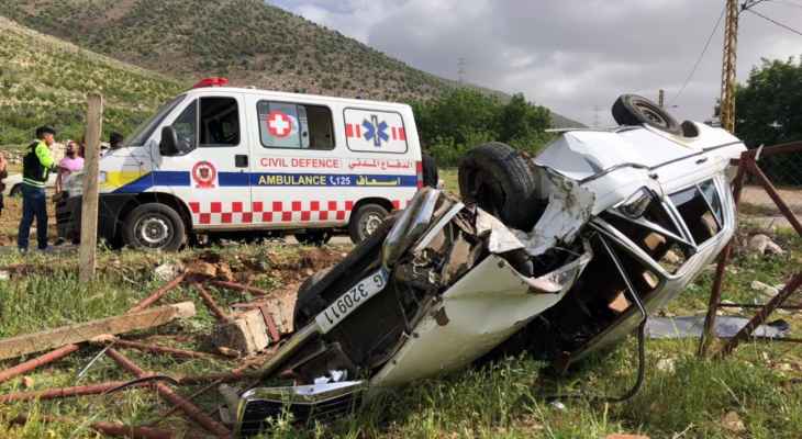 النشرة: جريحان نتيجة حادث سير في منطقة عنجر