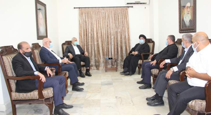 السيد نصرالله استقبل هنية وتشديد على عمق العلاقة بين حزب الله وحماس