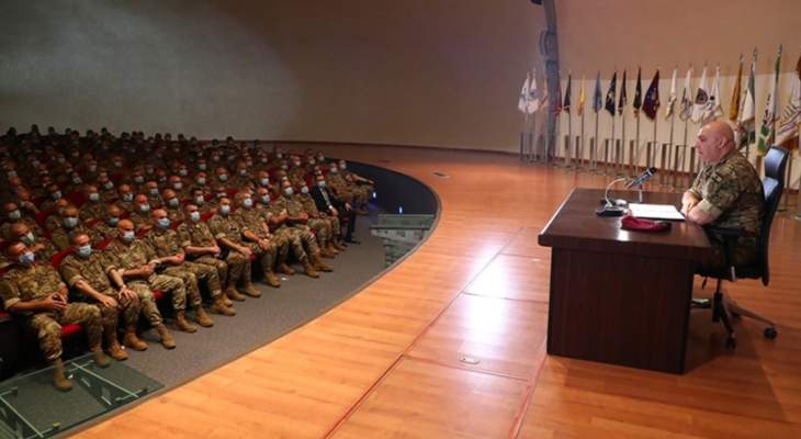 قائد الجيش: الجيش هو الضمانة للبنان وشعبه وإلا فالميليشيات المسلحة ستستعيد سيطرتها
