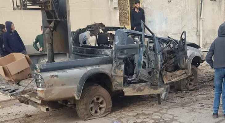 المرصد السوري: انفجار عبوة ناسفة بسيارة عسكرية تابعة لقوات موالية لتركيا في مدينة إعزاز