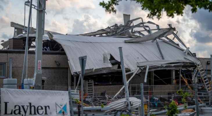 نحو 40 جريحا وإصابات خطرة جراء إعصار في بادربورن غرب ألمانيا
