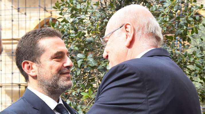وصول سعد الحريري إلى السراي الحكومي للقاء ميقاتي