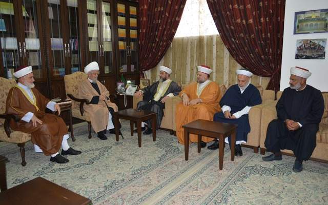 مجلس علماء فلسطين في لبنان زار الشيخ عفيف النابلسي في يوم النكبة 