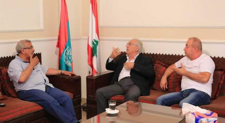 سعد التقى رئيس بلدية البرامية وقائد فوج إطفاء بلدية صيدا