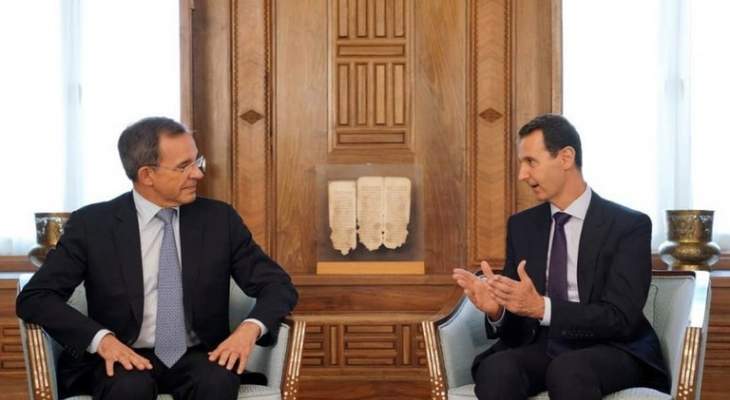 الأسد التقى وفدا من حزب التجمع الوطني الفرنسي 
