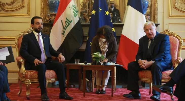 الحلبوسي أكد من فرنسا أهمية دعم العراق أمنيا واقتصاديا لتحقيق الاستقرار