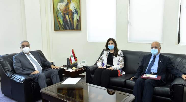 الأمينة التنفيذية للإسكوا أكدت لوزير الخارجية دعم اللجنة للبنان وبقاءها فيه
