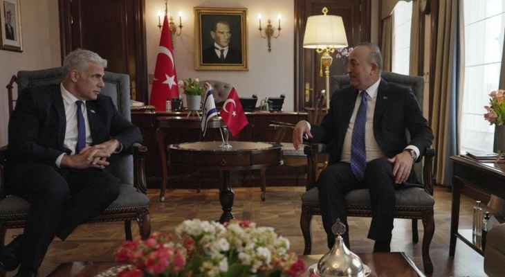 جاويش أوغلو: نعمل على رفع التمثيل الدبلوماسي مع إسرائيل لمستوى السفراء ولا نسمح بالهجمات الإرهابية في تركيا