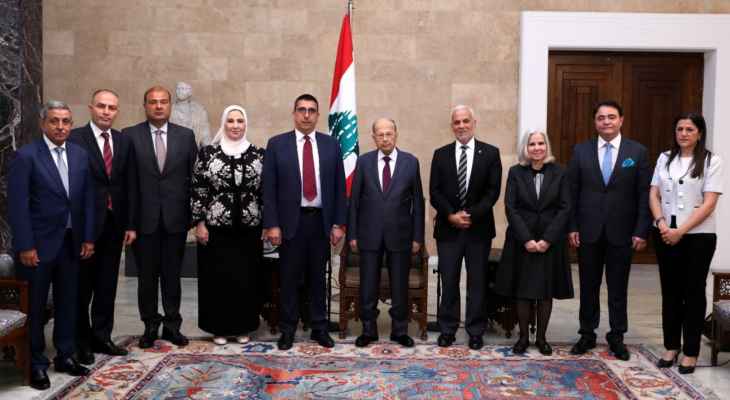 الرئيس عون أكد حاجة لبنان لمساعدة الدول العربية لتجاوز الظروف الاقتصادية والاجتماعية والإنسانية الصعبة