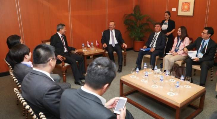 جاويش اوغلو التقى عددا من وزراء الخارجية في مانيلا 