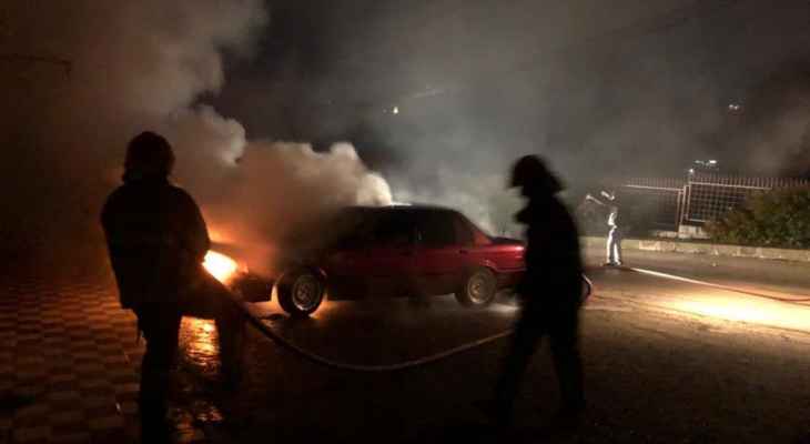 الدفاع المدني: إخماد حريق داخل سيارة في حمانا