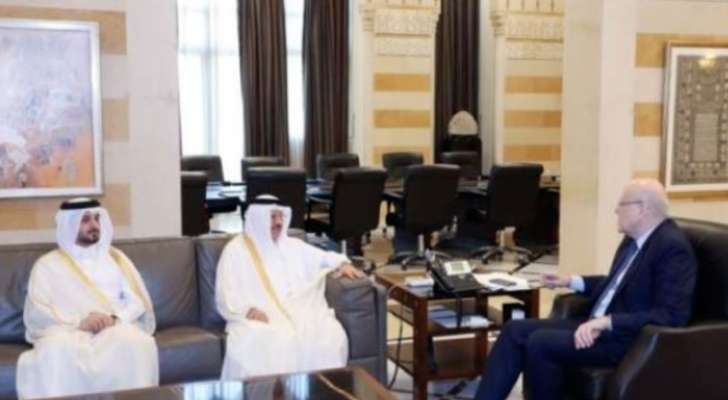 ميقاتي التقى سفير قطر وبحثا العلاقات الثنائية بين البلدين