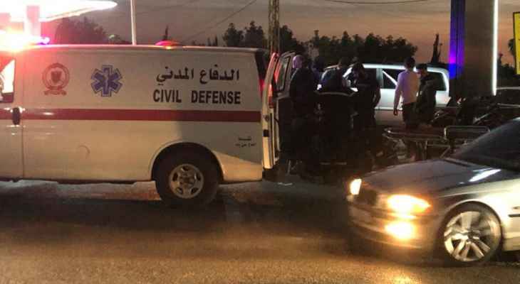 الدفاع المدني: جريح جراء حادث سير عند تقاطع الحوش في صور