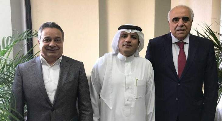 القصيفي استقبل مدير مكتب وكالة الأنباء السعودية بلبنان وعرض معه العلاقات الاعلامية