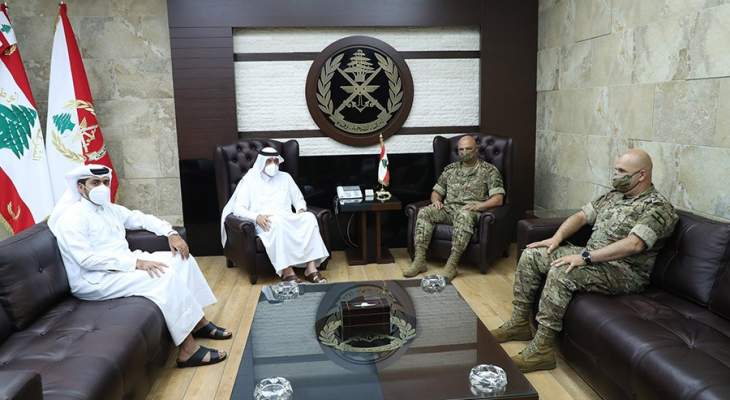 قائد الجيش يستقبل السفير القطري وراعي دمشق وتوابعها للروم الأرثوذكس