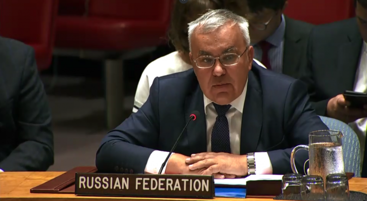 مندوب روسيا بمجلس الأمن: القوات السورية لن تنفذ عملية عسكرية واسعة بإدلب