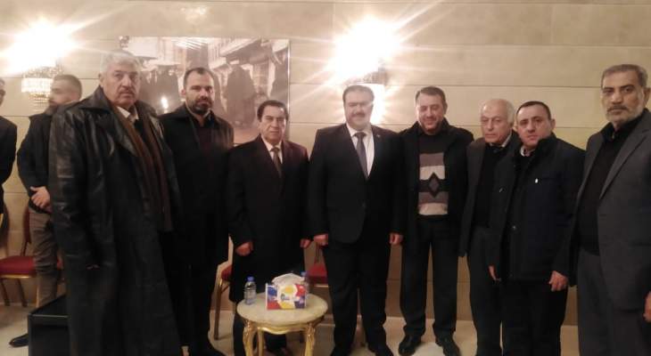 لقاء الاحزاب والقوى والشخصيات الوطنية اللبنانية يزور السفارة العراقية
