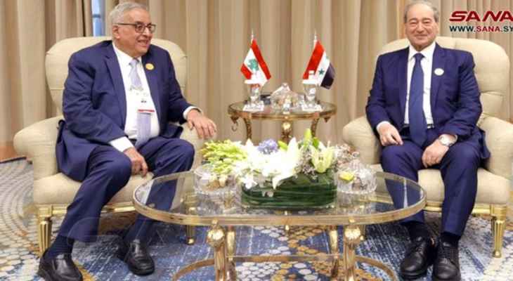 المقداد التقى بوحبيب على هامش اجتماع وزراء الخارجية العرب بجدة: أهلا وسهلا بأي مسؤول في سوريا