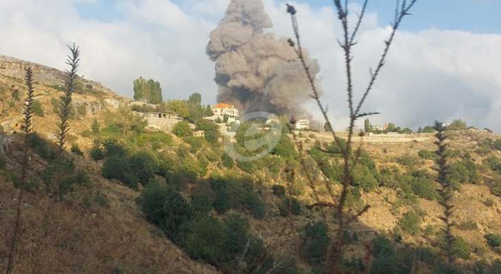 النشرة: استهداف المنطقة ما بين جرود قرطبا ولاسا في جرد جبيل