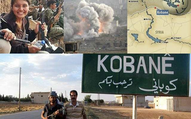 انباء عن سيطرة الاكراد على مدينة عين العرب السورية وتراجع عناصر داعش
