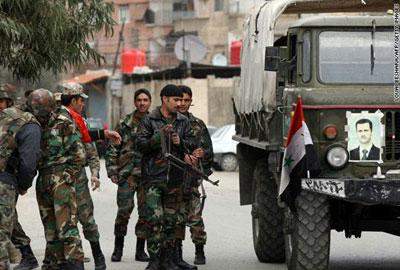 النشرة: الجيش السوري اشتبك مع المجموعات المسلحة بمحيط حي المنشية بدمشق