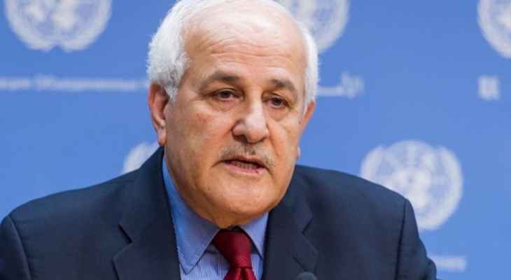 منصور دعا لتوفير الحماية الدولية للفلسطينيين ومساءلة إسرائيل عن جرائمها: لوقف إطلاق نار كامل