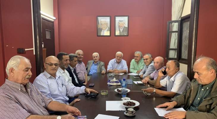 قيادة فصائل منظمة التحرير الفلسطينية تؤكد إنحيازها للاستقرار في لبنان 