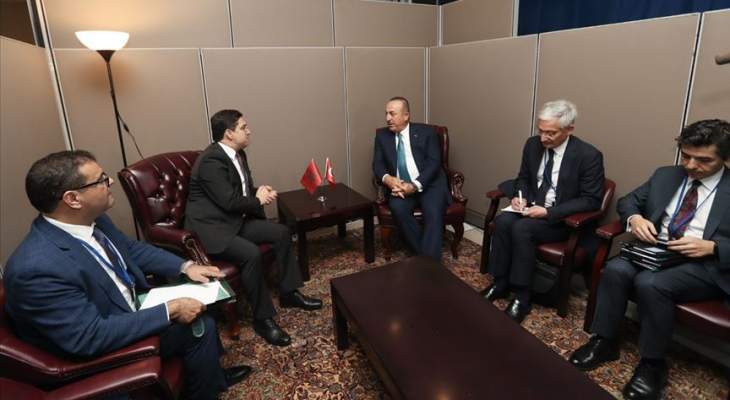 وزيرا خارجية تركيا والمغرب بحثا بسبل تعزيز التعاون بين البلدين