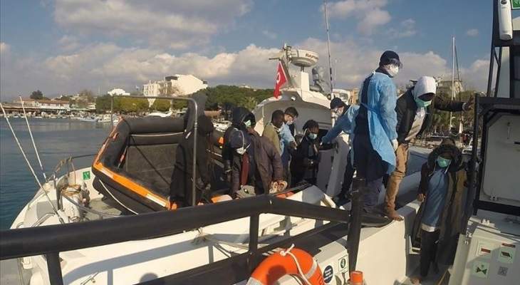 خفر السواحل التركي أنقذ 53 مهاجرا أعادتهم اليونان قبالة سواحل قضاء ديكيلي
