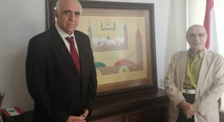 القصيفي التقى رئيس مؤسسات المعهد العربي التربوية