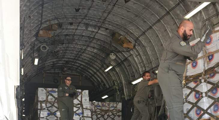 الجيش: طائرة كويتية وأخرى أردنية تحملان مساعدات وصلتا إلى بيروت