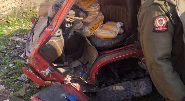 النشرة: جريح نتيجة حادث سير على طريق حوش الامراء   