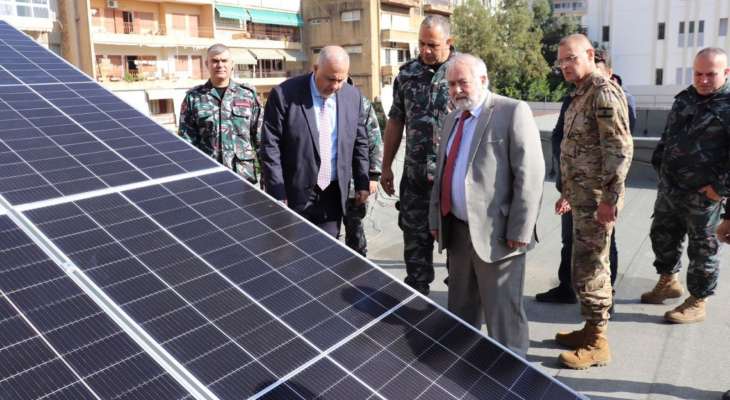 محافظ بيروت دشن مشروع تجهيز مركز فوج الإطفاء في الطريق الجديدة بالطاقة الكهربائية البديلة