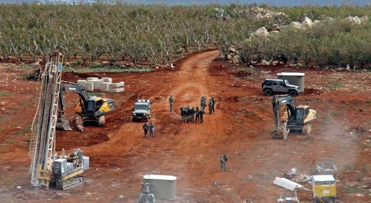 النشرة: الجيش الاسرائيلي إستأنف اعمال الحفر في الجهة المقابلة لكفركلا
