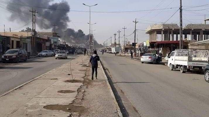 سقوط صاروخ على مقر شركة نفط أجنبية في البصرة وإصابة اثنين من العاملين العراقيين