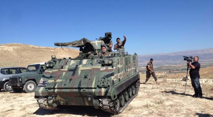 تمارين تدريبية للجيش في حقل رماية حنوش حامات في 6 و7 و14 الحالي